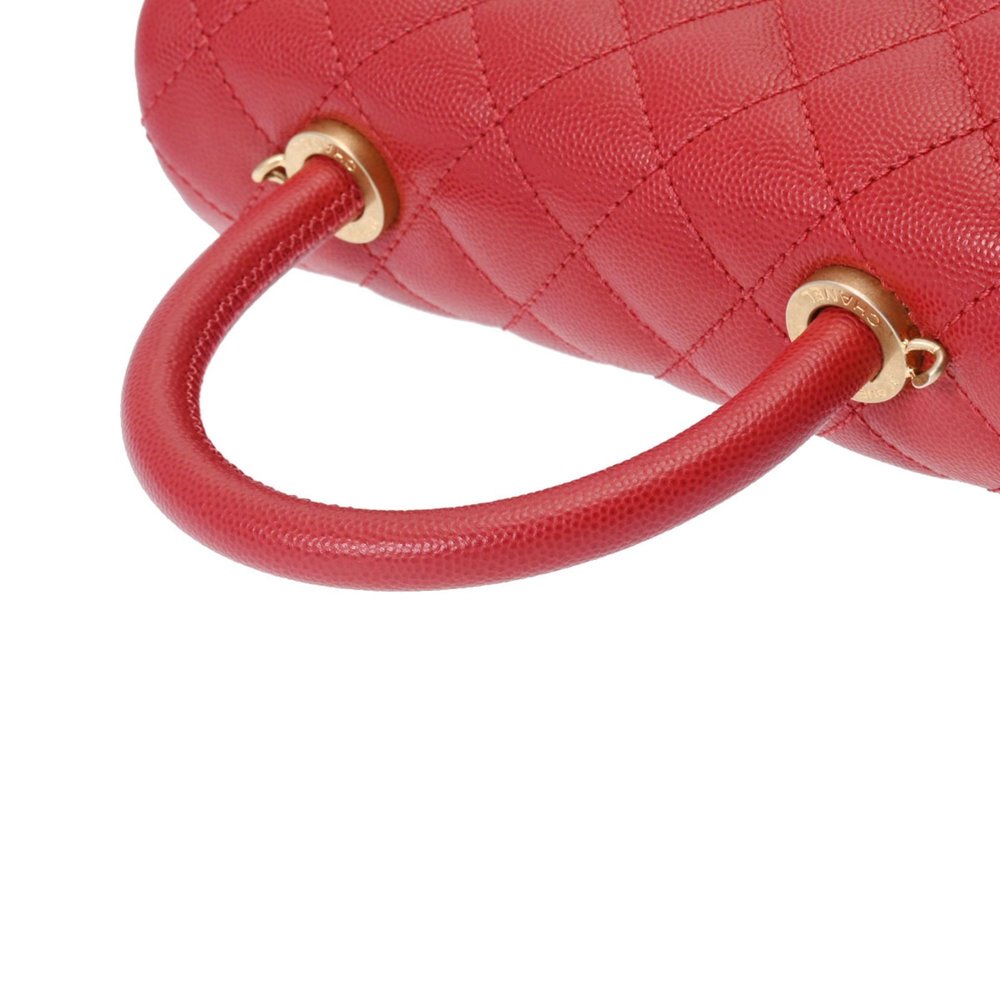 CHANEL Matelasse XS Red A92990 Women's Caviar Skin Bag - Picture 3 of 10